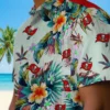Tampa Bay Buccaneers Hawaiian Shirt - Tropical Foliage Green Aloha Shirt