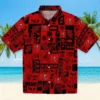 Tampa Bay Buccaneers Hawaiian Shirt - Tropical Patchwork Red Black Aloha Shirt