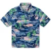 Tampa Bay Rays Hawaiian Shirt - Tropical Palms Aloha Shirt