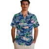 Tampa Bay Rays Hawaiian Shirt - Tropical Palms Aloha Shirt