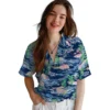 Tampa Bay Rays Hawaiian Shirt - Tropical Palms Aloha Shirt