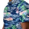 Tampa Bay Rays Hawaiian Shirt - Tropical Palms Aloha Shirt