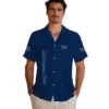 Tampa Bay Rays Hawaiian Shirt - Stuart Minion Navy Aloha Shirt