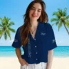Tampa Bay Rays Hawaiian Shirt - Stuart Minion Navy Aloha Shirt