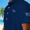 Tampa Bay Rays Hawaiian Shirt - Stuart Minion Navy Aloha Shirt
