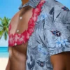 Tennessee Titans Hawaiian Shirt - Chest Illusion Navy Aloha Shirt