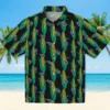 Tennessee Titans Hawaiian Shirt - Corn Motifs Black Green Aloha Shirt