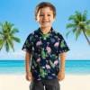 Tennessee Titans Hawaiian Shirt - Flamingo Leaf Motif Navy Aloha Shirt