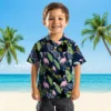 Tennessee Titans Hawaiian Shirt - Flamingo Leaves Navy Aloha Shirt