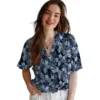 Tennessee Titans Hawaiian Shirt - Floral Pineapple Navy Aloha Shirt