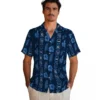 Tennessee Titans Hawaiian Shirt - Framed Floral Navy Aloha Shirt