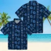 Tennessee Titans Hawaiian Shirt - Framed Floral Navy Aloha Shirt