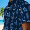 Tennessee Titans Hawaiian Shirt - Framed Floral Navy Aloha Shirt