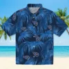 Tennessee Titans Hawaiian Shirt - Leafy Palms Navy Aloha Shirt