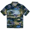 Tennessee Titans Hawaiian Shirt - Palm Horizon Navy Aloha Shirt