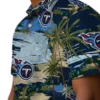 Tennessee Titans Hawaiian Shirt - Palm Horizon Navy Aloha Shirt