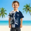 Tennessee Titans Hawaiian Shirt - Palm Trees Navy White Aloha Shirt