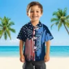 Tennessee Titans Hawaiian Shirt - Stitched Flag Navy Aloha Shirt