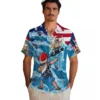 Tennessee Titans Hawaiian Shirt - Surfing Santa Blue Aloha Shirt