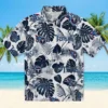 Tennessee Titans Hawaiian Shirt - Tropical Plants Navy White Aloha Shirt
