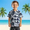 Tennessee Titans Hawaiian Shirt - Tropical Plants Navy White Aloha Shirt
