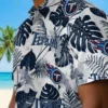 Tennessee Titans Hawaiian Shirt - Tropical Plants Navy White Aloha Shirt
