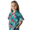 Texas Rangers Hawaiian Shirt - Customized Hibiscus Blossoms Blue Aloha Shirt