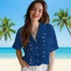 Toronto Blue Jays Hawaiian Shirt - Framed Floral Blue Aloha Shirt