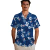 Toronto Blue Jays Hawaiian Shirt - Tropical Floral Pattern Aloha Shirt