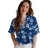 Toronto Blue Jays Hawaiian Shirt - Tropical Floral Pattern Aloha Shirt