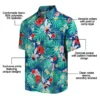 Toronto Blue Jays Hawaiian Shirt - Personalized Hibiscus Blossoms Blue Aloha Shirt
