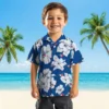 Toronto Blue Jays Hawaiian Shirt - Hibiscus Blooms Blue White Aloha Shirt