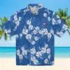 Toronto Blue Jays Hawaiian Shirt - Hibiscus Clusters Blue Aloha Shirt
