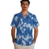 Toronto Blue Jays Hawaiian Shirt - Hibiscus Clusters Blue Aloha Shirt