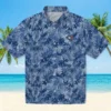 Toronto Blue Jays Hawaiian Shirt - Leafy Pattern Blue Aloha Shirt