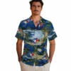 Toronto Blue Jays Hawaiian Shirt - Palm Horizon Blue Aloha Shirt