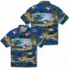 Toronto Blue Jays Hawaiian Shirt - Palm Horizon Blue Aloha Shirt