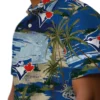 Toronto Blue Jays Hawaiian Shirt - Palm Horizon Blue Aloha Shirt