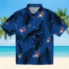 Toronto Blue Jays Hawaiian Shirt - Palm Leaf Blue Aloha Shirt
