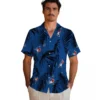 Toronto Blue Jays Hawaiian Shirt - Palm Leaf Blue Aloha Shirt
