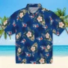 Toronto Blue Jays Hawaiian Shirt - Palm Tree Flower Blue Aloha Shirt