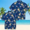 Toronto Blue Jays Hawaiian Shirt - Palm Tree Flower Blue Aloha Shirt