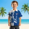 Toronto Blue Jays Hawaiian Shirt - Palm Trees Blue White Aloha Shirt