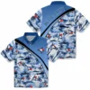 Toronto Blue Jays Hawaiian Shirt - Sunset Palms Blue White Aloha Shirt