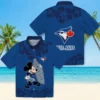 Toronto Blue Jays Hawaiian Shirt - Surfing Mickey Blue Aloha Shirt