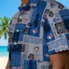 Toronto Blue Jays Hawaiian Shirt - Tribal Symbols Blue Aloha Shirt