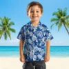 Toronto Blue Jays Hawaiian Shirt - Tropical Leaf Blue White Aloha Shirt