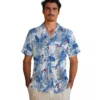 Toronto Blue Jays Hawaiian Shirt - Tropical Leaves Blue White Aloha Shirt
