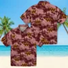 Washington Commanders Hawaiian Shirt - Coastal Palms Burgundy Aloha Shirt