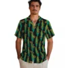 Washington Commanders Hawaiian Shirt - Corn Motifs Black Green Aloha Shirt